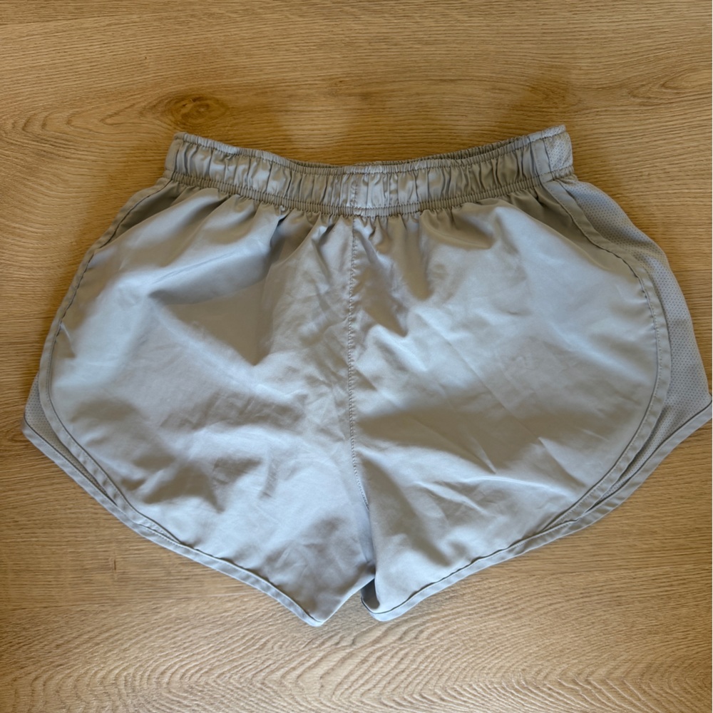 Nike Light Gray Women's Athletic Shorts - Picture 2 of 3
